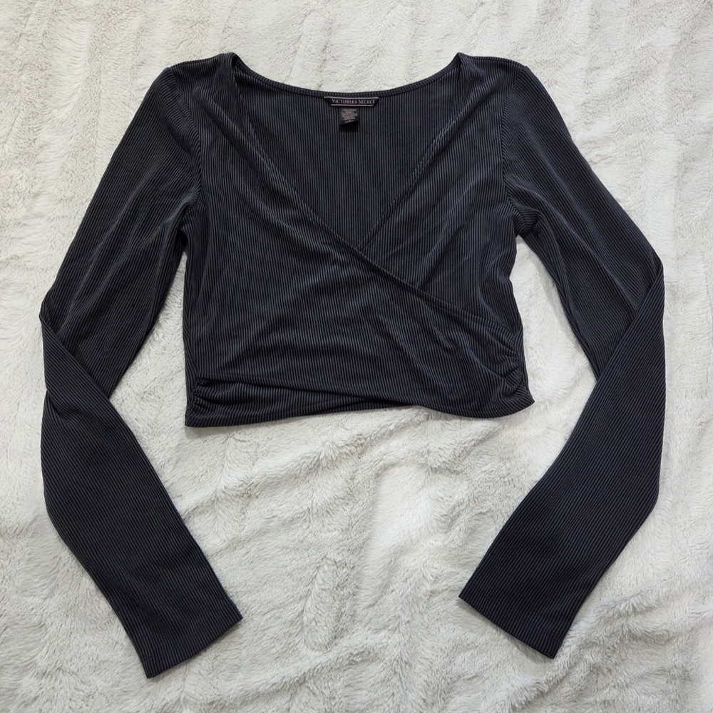 Victoria's Secret Long Sleeve Wrap Top